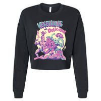 Vegetables Are Delicious Cropped Pullover Crew