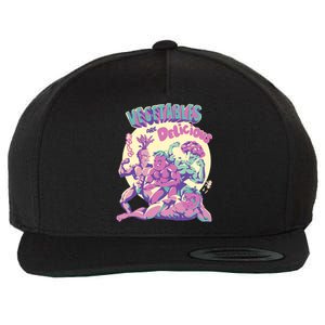 Vegetables Are Delicious Wool Snapback Cap