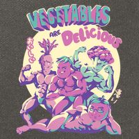 Vegetables Are Delicious Cotton Canvas Backpack
