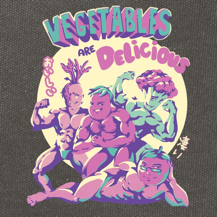 Vegetables Are Delicious Cotton Canvas Backpack