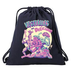 Vegetables Are Delicious Drawstring Bag