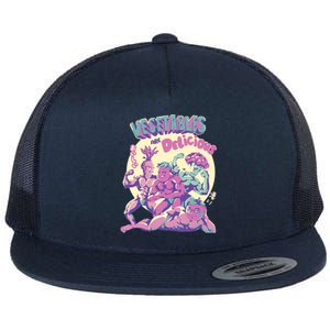 Vegetables Are Delicious Flat Bill Trucker Hat