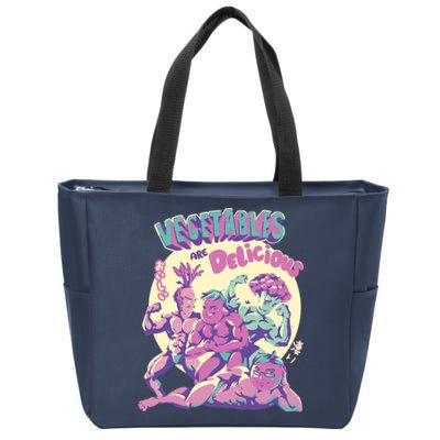 Vegetables Are Delicious Zip Tote Bag