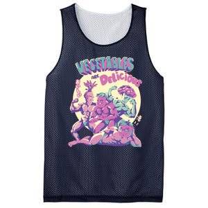 Vegetables Are Delicious Mesh Reversible Basketball Jersey Tank