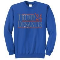 Vintage And Distressed Donald Trump Ron Desantis 2024 Gift Sweatshirt