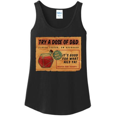 Vintage Ad D20 Healing Potion Ladies Essential Tank