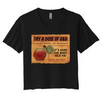 Vintage Ad D20 Healing Potion Women's Crop Top Tee