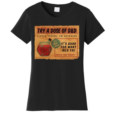 Vintage Ad D20 Healing Potion Women's T-Shirt