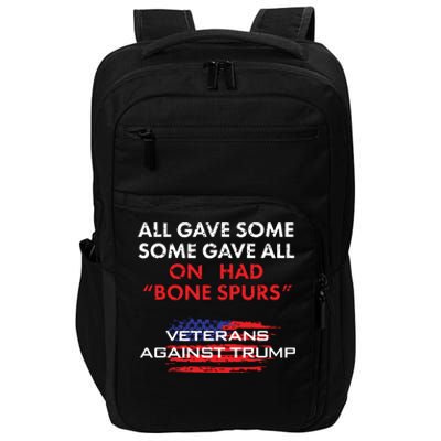 Veterans Antitrump Draft Dodger Bone Spurs For Vets Impact Tech Backpack