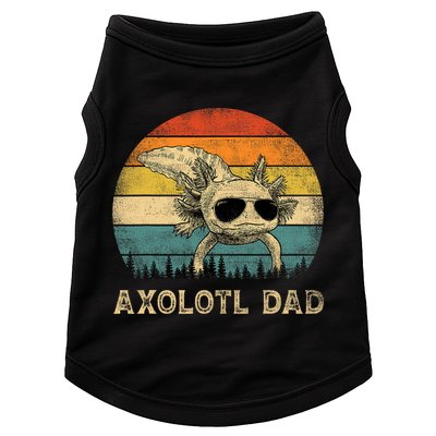 Vintage Axolotl Dad Axolotl Lovers Daddy Father's Day Doggie Tank