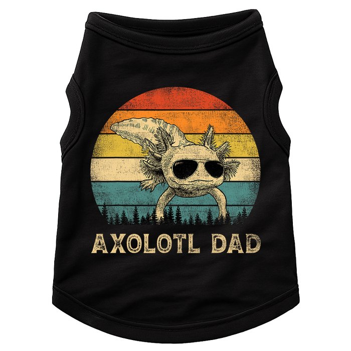 Vintage Axolotl Dad Axolotl Lovers Daddy Father's Day Doggie Tank
