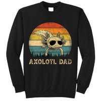 Vintage Axolotl Dad Axolotl Lovers Daddy Father's Day Sweatshirt