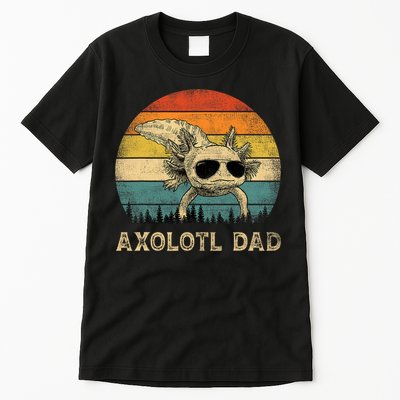 Vintage Axolotl Dad Axolotl Lovers Daddy Father's Day Tall T-Shirt