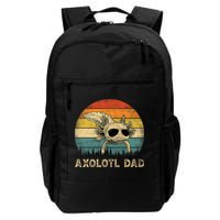 Vintage Axolotl Dad Axolotl Lovers Daddy Father's Day Backpack