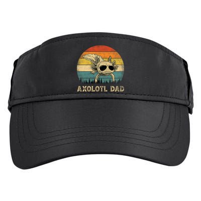 Vintage Axolotl Dad Axolotl Lovers Daddy Father's Day Adult Drive Performance Visor