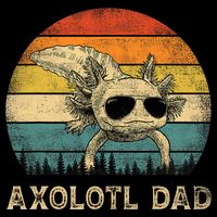 Vintage Axolotl Dad Axolotl Lovers Daddy Father's Day Bucket Hat