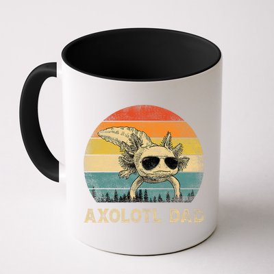 Vintage Axolotl Dad Axolotl Lovers Daddy Father's Day Mug