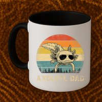 Vintage Axolotl Dad Axolotl Lovers Daddy Father's Day Mug