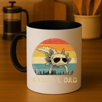 Vintage Axolotl Dad Axolotl Lovers Daddy Father's Day Mug