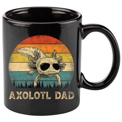 Vintage Axolotl Dad Axolotl Lovers Daddy Father's Day 11oz C Handle Ceramic Mug