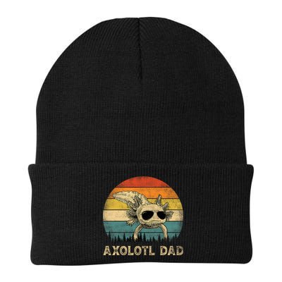 Vintage Axolotl Dad Axolotl Lovers Daddy Father's Day Beanie