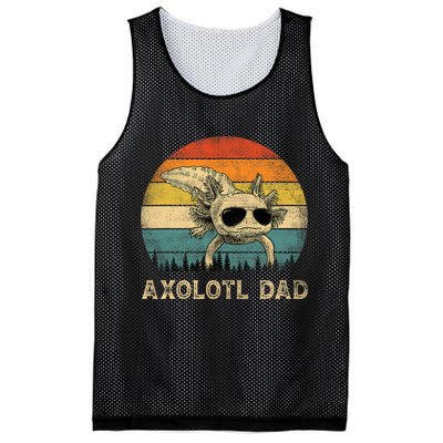 Vintage Axolotl Dad Axolotl Lovers Daddy Father's Day Mesh Reversible Basketball Jersey Tank
