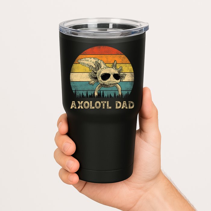 Vintage Axolotl Dad Axolotl Lovers Daddy Father's Day Tumbler