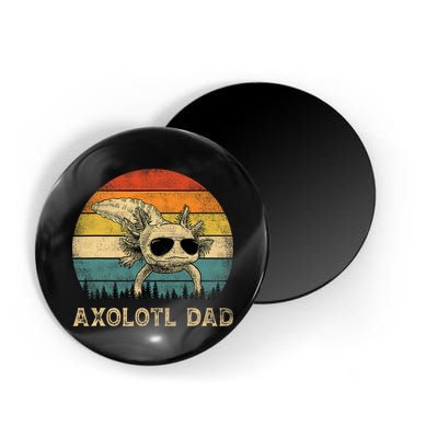 Vintage Axolotl Dad Axolotl Lovers Daddy Father's Day Magnet
