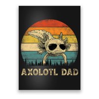 Vintage Axolotl Dad Axolotl Lovers Daddy Father's Day Poster