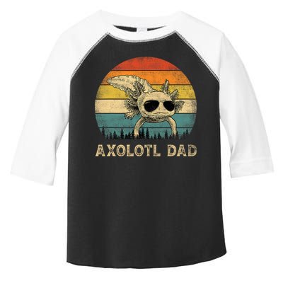 Vintage Axolotl Dad Axolotl Lovers Daddy Father's Day Toddler Fine Jersey T-Shirt