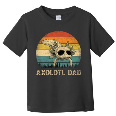 Vintage Axolotl Dad Axolotl Lovers Daddy Father's Day Toddler T-Shirt