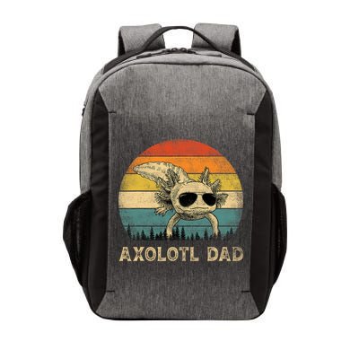 Vintage Axolotl Dad Axolotl Lovers Daddy Father's Day Vector Backpack