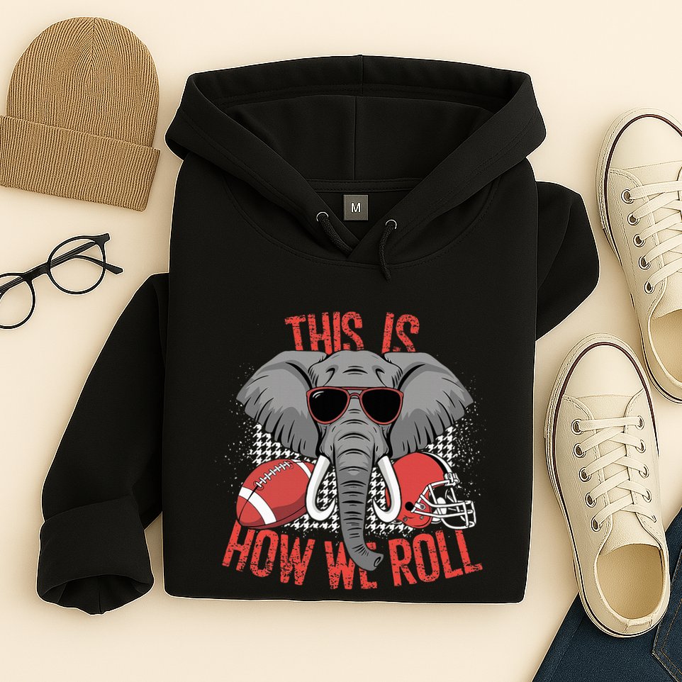 Vintage Alabama Elephant Lovers Retro Style Classic Hoodie