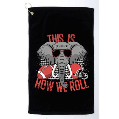 Vintage Alabama Elephant Lovers Retro Style Classic Golf Towel
