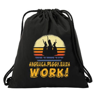 Vintage Angelica Eliza And Peggy Work Retro Style Drawstring Bag