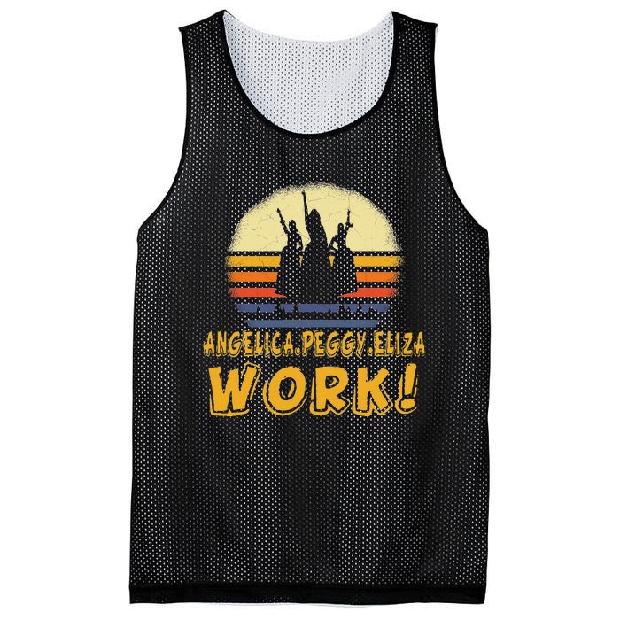 Vintage Angelica Eliza And Peggy Work Retro Style Mesh Reversible Basketball Jersey Tank