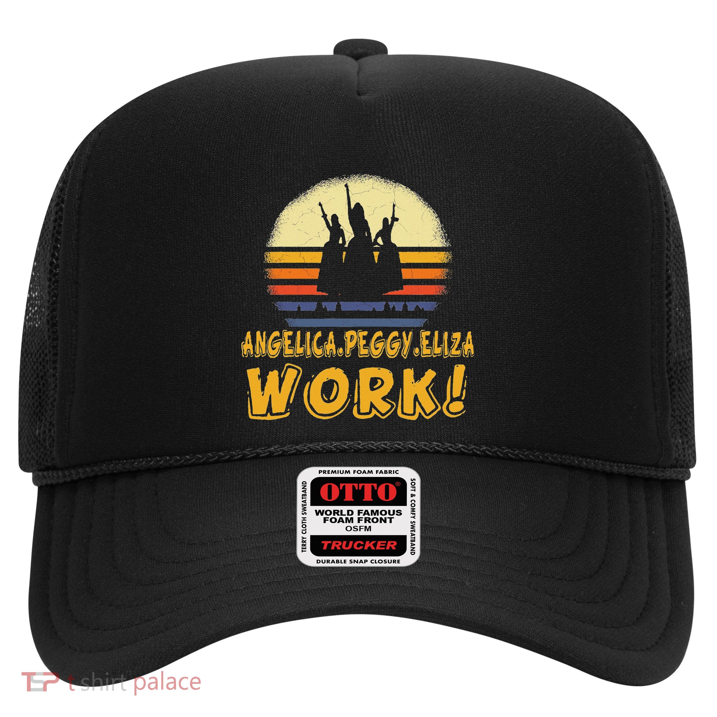 Vintage Angelica Eliza And Peggy Work Retro Style Trucker Hat