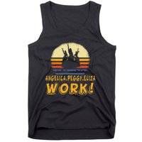 Vintage Angelica Eliza And Peggy Work Retro Style Tank Top