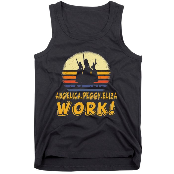 Vintage Angelica Eliza And Peggy Work Retro Style Tank Top