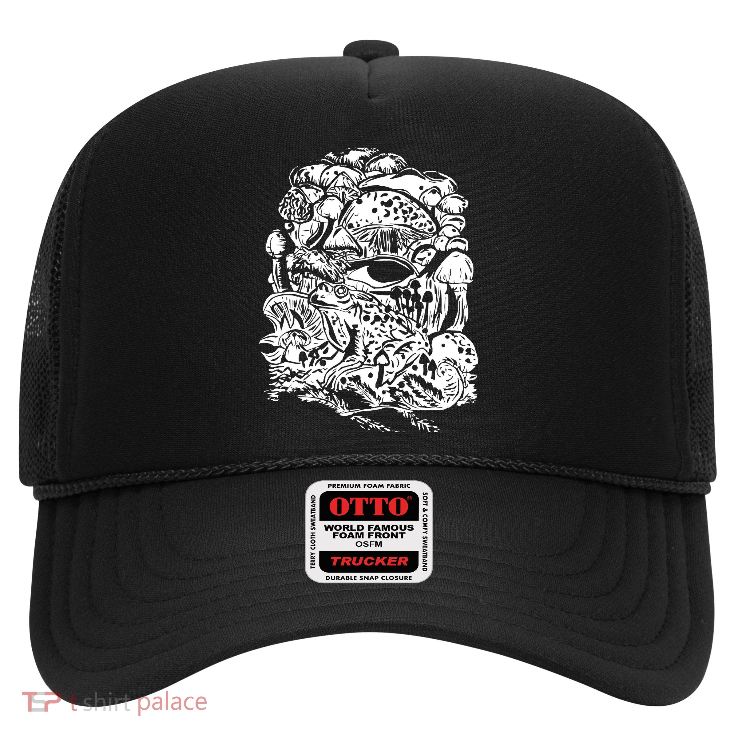 Vintage Aesthetic Frog Mushroom Goblincore Trucker Hat