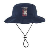 Vintage American Flag Guitar Player Guitarist Gift Legacy Cool Fit Booney Bucket Hat