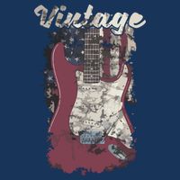 Vintage American Flag Guitar Player Guitarist Gift Womens T-Shirt