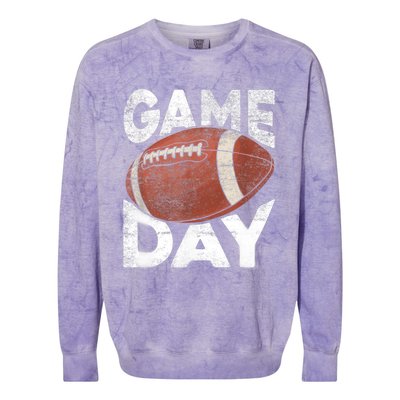 Vintage American Football Game Sports Lover TShirt Colorblast Crewneck Sweatshirt