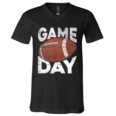 Vintage American Football Game Sports Lover TShirt V-Neck T-Shirt