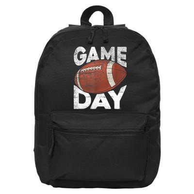 Vintage American Football Game Sports Lover TShirt 16 in Basic Backpack