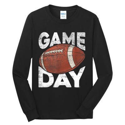 Vintage American Football Game Sports Lover TShirt Tall Long Sleeve T-Shirt