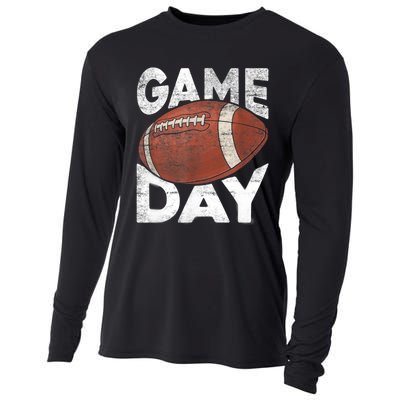 Vintage American Football Game Sports Lover TShirt Cooling Performance Long Sleeve Crew