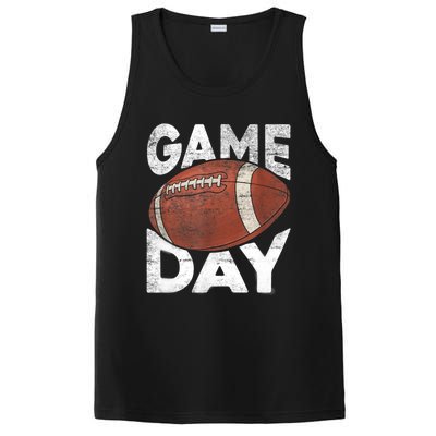 Vintage American Football Game Sports Lover TShirt PosiCharge Competitor Tank