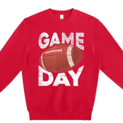 Vintage American Football Game Sports Lover TShirt Premium Crewneck Sweatshirt