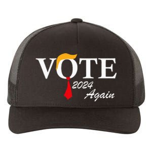 Vote Again Funny Pro President Trump 2024 Trump Yupoong Adult 5-Panel Trucker Hat